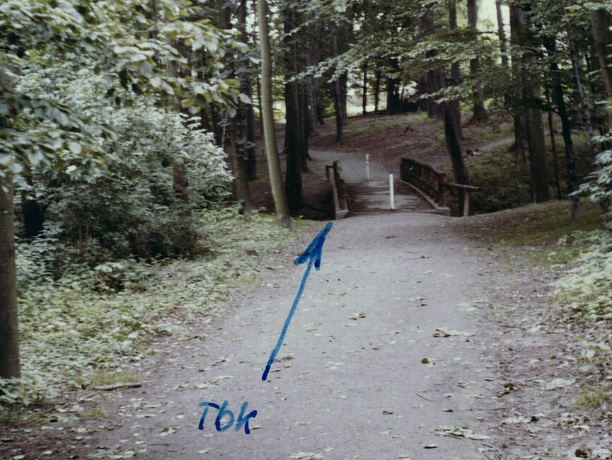 Stasi-Bildbericht zum TBK "Brücke" im Essener Lührmannwald, November 1985